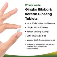 New Leaf Gingko Biloba & Korean Ginseng (120 Tablets)